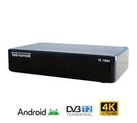 Decoder DVB-T2 4K Android TV Wi-Fi Smart TV Box Teknomak TK1804