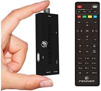 Decoder DVB-T2 HD 1080p MINI STICK cavo HDMI INCLUSO, SINTONIZZAZIONE AUTOMATICA,1 telecomando per TV e Decoder, Digitale terrestre 2024 HDMI HEVC Main 10 Bit H265 DOLBY-DIGITAL+ (GX3 Mini-Stick)