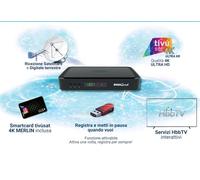 DECODER HD 4K ULTRA COMBO Q99 TIVÙSAT SCHEDA INCLUSA GIÀ, ATTIVATA, ACTIVATED