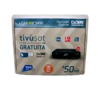 DECODER HD COMPLETO DI SCHEDA ICAN S490 TIVÙSAT SATELLITARE