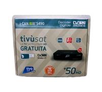 DECODER HD COMPLETO DI SCHEDA SCHEDA ICAN S490 TIVÙSAT SATELLITARE