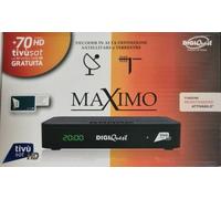 DECODER HD REG.COMBO SCHEDA GIÀ ATTIVATA, ACTIVATED CERTIFICATO TIVÙSAT MAXIMO