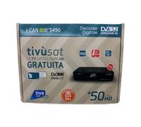 DECODER HD SATELLITARE TIVÙSAT I-CAN TVSAT S490 SMART CARD INCLUSA