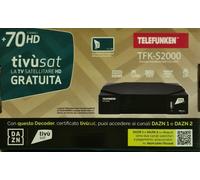 DECODER HD TIVÙSAT COMPRESO DI SCHEDA TELEFUNKEN TFK-S2000