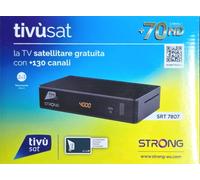 DECODER HD TIVÙSAT CON SCHEDA INCLUSA ATTIVATA ACTIVATED SATELLITARE STRONG
