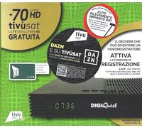 DECODER HD TIVÙSAT CON SCHEDA INCLUSA SATELLITARE DIGIQUEST TI9