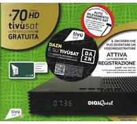 DECODER HD TIVÙSAT CON SCHEDA INCLUSA SATELLITARE DIGIQUEST TI9