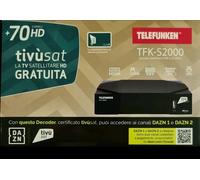 DECODER HD TIVÙSAT CON SCHEDA INCLUSA SATELLITARE TELEFUNKEN TFK-S2000