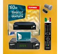 DECODER HD TIVÙSAT SCHEDA GIÀ ATTIVATA, ACTIVATED SATELLITARE LNB OMAGGIO