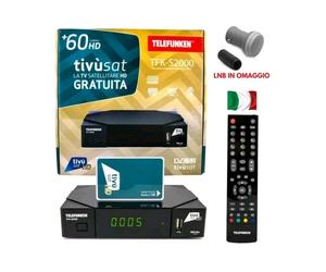 DECODER HD TIVÙSAT SCHEDA GIÀ ATTIVATA, ACTIVATED SATELLITARE LNB OMAGGIO