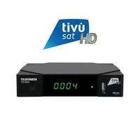 DECODER HD TIVÙSAT SCHEDA INCLUSA SATELLITARE TELEFUNKEN TFK-S2000 CERTIFICATO