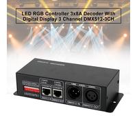 Decoder LED RGB Controller 3X8A Con Display Digitale 3 Canali DMX512-3CH Y