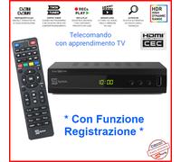 Decoder Registratore digitale terrestre DVB T2 Telesystem TS6822 PRO Pvr 2 tuner