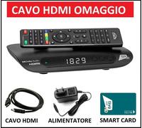 Decoder Tivusat PVR Satellitare HD Con Tessera Card Scheda Tvsat Inclusa Tv Sat