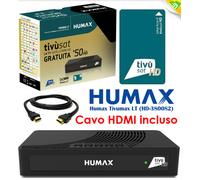 DECODER SATELLITARE DVB-S S2 TIVUSAT HUMAX TIVUMAX PRO 2 HDMI 1080 CON TESSERA