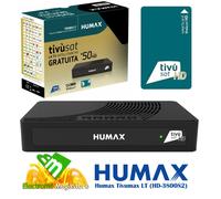 Decoder Satellitare Tivusat HUMAX 3801S2 HD con scheda tessera tv sat ricevitore