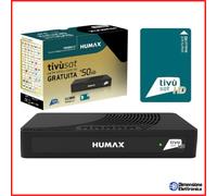 Decoder Satellitare Tivusat HUMAX 3801S2 HD con scheda tessera tv sat ricevitore