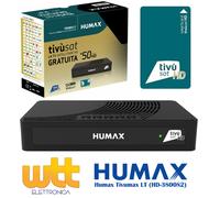 Decoder Satellitare Tivusat HUMAX 3801S2 HD con scheda tessera tv sat ricevitore