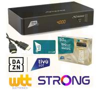 Decoder Satellitare Ufficiale Tivusat HD codifica MERLIN Tessera Inclusa Tv Sat