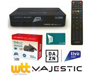 Decoder Satellitare Ufficiale Tivusat HD Tivu Sat Con Tessera Inclusa Tv Sat