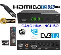 Decoder terrestre DVB-T2 HD 1080p SINTONIZZAZIONE AUTOMATICA NUOVA GENERAZIONE