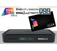 Decoder Tivusat 4K UHD Digiquest Q99 COMBO SAT-DVBT con NUOVA scheda merlin 2026