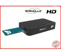 Decoder Tivusat con Scheda Digiquest q10 HD Satellitare Tessera tvsat Ricevitore