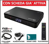 Decoder Tivusat PVR Satellitare HD Con Tessera Card Scheda Tvsat Inclusa Tv Sat