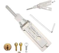 Decodificatore chiave master 2 in 1, decodificatore chiave master in acciaio inossidabile, kit di selezione per blocco decoder chiave master, lettore di chiavi auto, kit di riparazione multifunzione