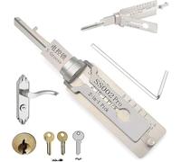 Decodificatore chiave master 2 in 1, kit di selezione del blocco inossidabile, kit di riparazione e manutenzione