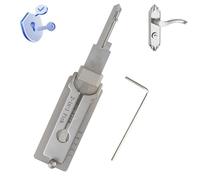 Decodificatore Di Chiave,Key Decoder Lock Pick,Stainless Steel Key Decoder,Master Key Decoder,Kw1 Stainless Steel Key Decoder,Utility Keys Stainless Steel,2 In 1 Lock Pick And De-Coder Tool