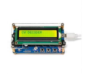 Decodificatore di codice Morse CW aggiornato, completo di custodia e display LCD digitale. Kit di addestramento