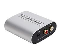 Decodificatore Digitale, Plug And Play Arc Extractor Convertitore Estrattore HD, Supporta PCM su Uscita Stereo a Doppio Canale, Argento
