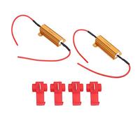 Decodificatore LED da 2 pezzi 50W Resistore di carico da 6 Ohm Cancellatore di errori flash per fari a LED Fendinebbia Lampada di marcia diurna DRL, Cancella il codice di errore