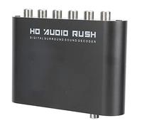 Decodificatore, Stereo Analogico, 5.1CH Converter AC-3 Decoder Digitale Ottico da Coassiale Ad Analogico Lettore Video HD, per Casa/Sala Concerti/Cinema (Host+USB+fibra ottica)