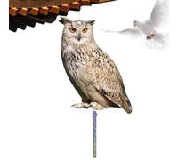 Decoia Del Gufo Riflettente - Dispositivo Di Controllo Degli Uccelli Per Spaventare Gli Uccelli | Spaventapasseri Sculture Repellenti Per Uccelli Per Cortile, Fienili, Frutteti, Prato, Stagno | Deterr