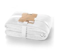 DecoKing Coperta in Pile 70 x 150 cm Super Morbida Calda e Leggera Plaid Mic Bianco