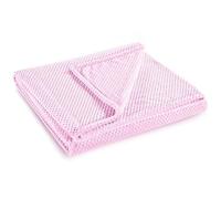 DecoKing- Coperta in Microfibra, Pile Morbido, Tessuto, 220 x 240 cm, Rosa