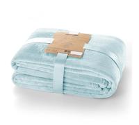 DecoKing Coperta in Pile 70 x 150 cm Super Morbida Calda e Leggera Plaid Mic Azurro