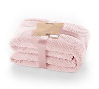 DecoKing- Coperta in Microfibra, Pile Morbido, Tessuto, 70 x 150 cm, Rosa
