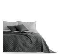 DecoKing, copriletto trapuntato Axel, reversibile, facile da lavare, Poliestere, Axel Grafite Argento, 240 x 260 cm