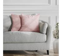 DecoKing Henry 58428, 2 federe per cuscini da 45 x 45 cm, in microfibra, con chiusura lampo, colore: rosa chiaro