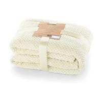 DecoKing Henry - Coperta in microfibra, Pile morbido, Tessuto, Crema (Cream), 70 x 150 cm