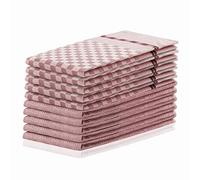 DecoKing Strofinacci da Cucina, Cotone, Colore: Rosa, Set da 10