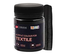 Decola - Colore Nero - Colori per Tessuti Permanenti - Altamente Coprenti e Resistenti ai Lavaggi - Atossici e Facili da Usare - da Nevskaya Palitra