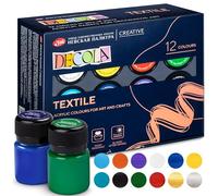 Decola Colori tessuti set, 12x20ml permanenti resistenti ai lavaggi