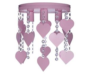 Decoland Plafoniera per bambini ELZA cuore 3xE27/60W/230V rosa