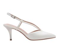 Décolleté a punta in pelle Grigio 38