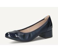 Décolleté ballerine Caprice 9-22500-42 pelle nappa blu tacco 4 cm