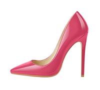 Décolleté classiche da donna a punta sexy 4.7 pollici tacchi alti, Rosa, 42 EU